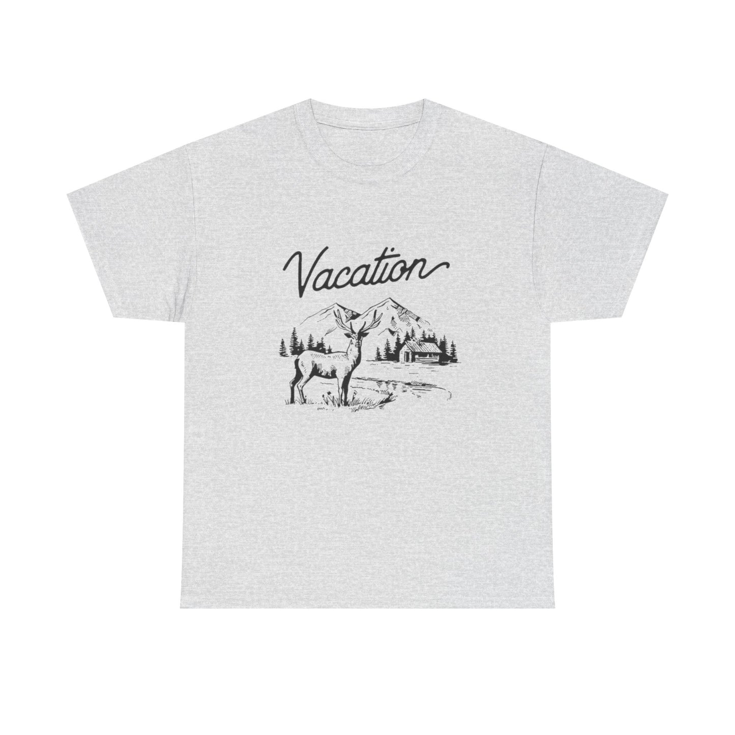 Vacation Camping Graphic T Shirt Unisex Heavy Cotton Tee