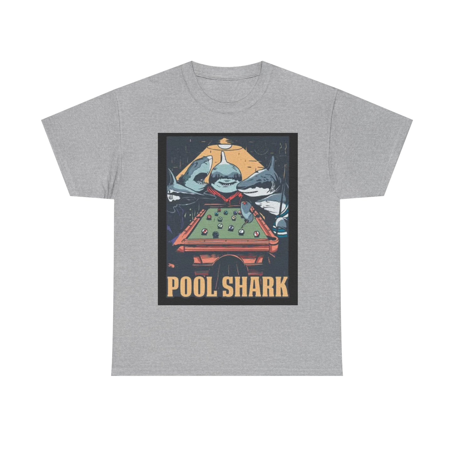 Pool Shark T Shirt Retro Funny Graphic T Vintage Pool Hall Rogan Unisex