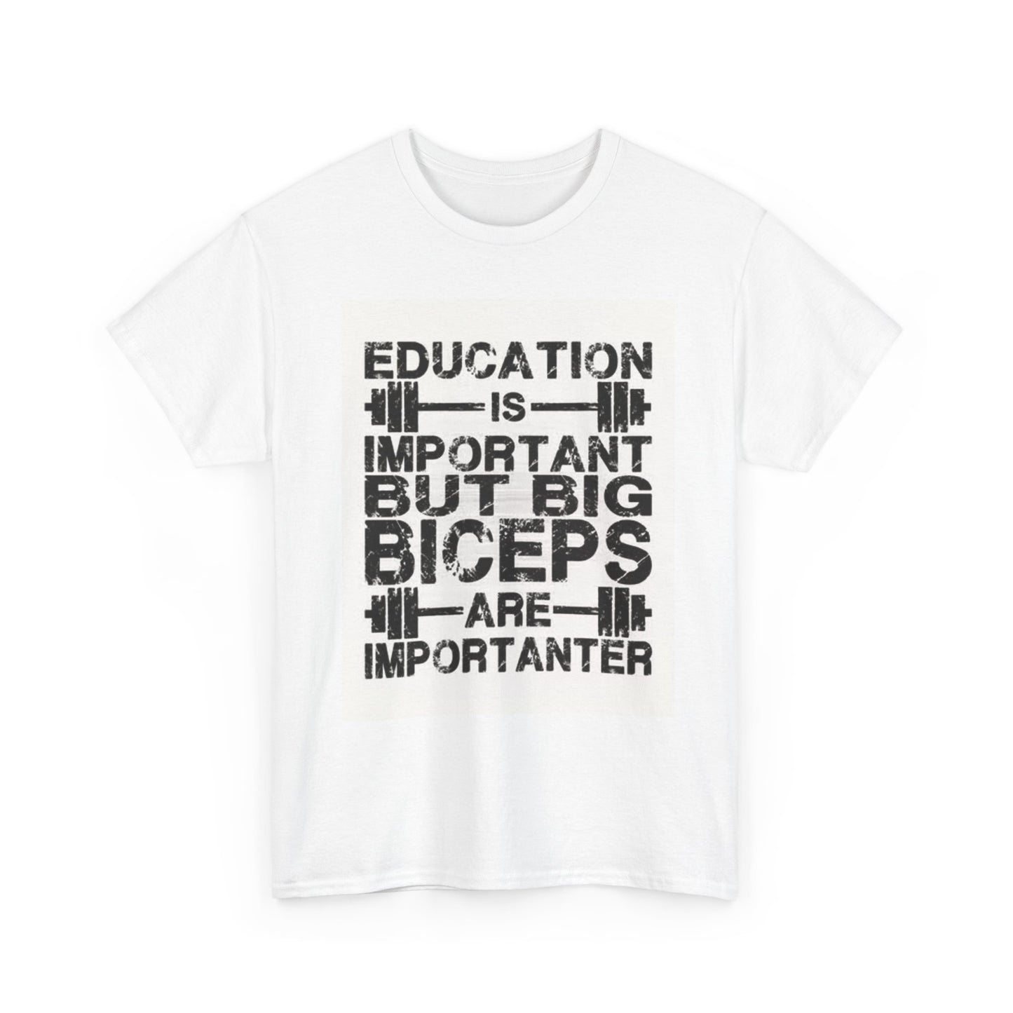 Gym Education Funny Shirt Graphic Workout Unisex Heavy Cotton Tee