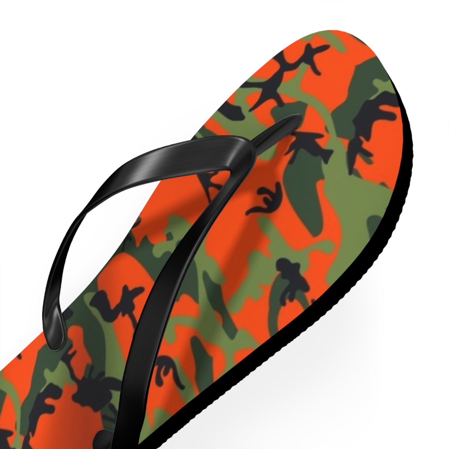 Waves And Sun Sandals Orange Camo Summer Flip Flops Slides BRAND NEW
