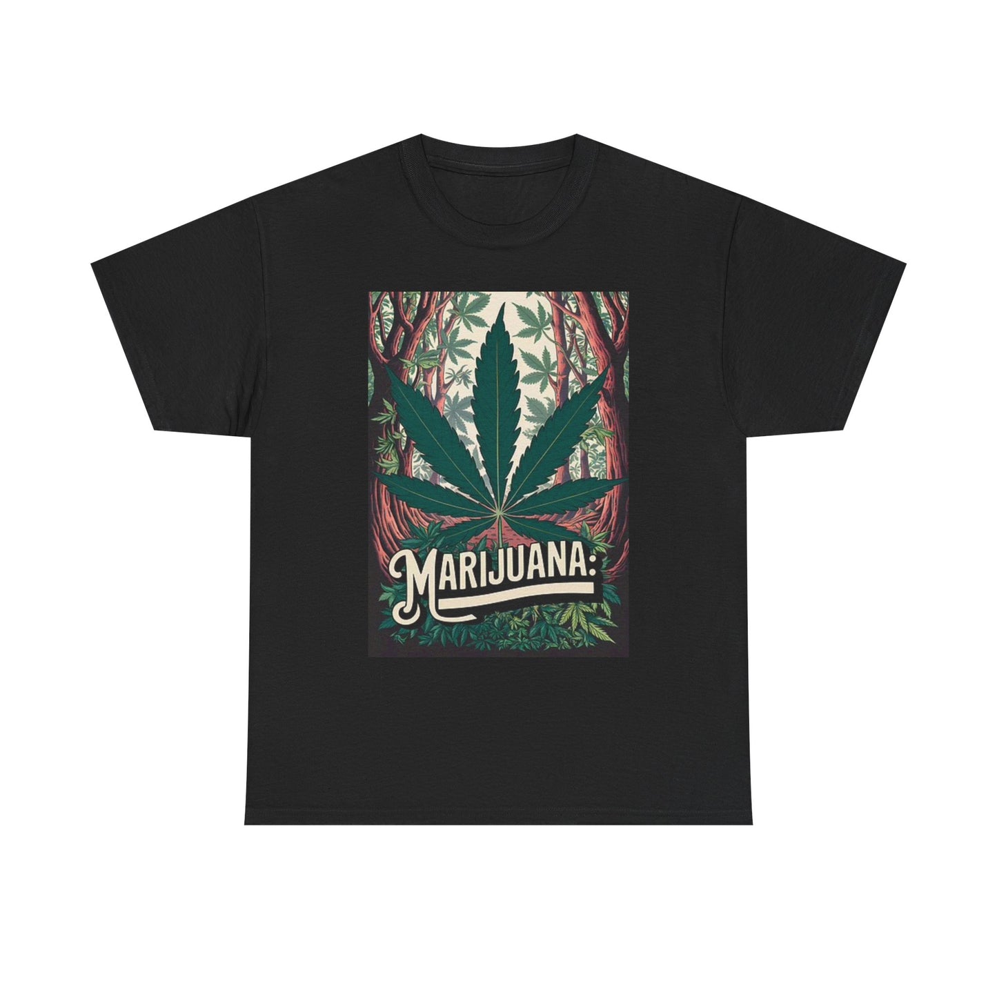 Marijuana Graphic T Shirt Cali Bud Vintage Retro Unisex Heavy Cotton Tee