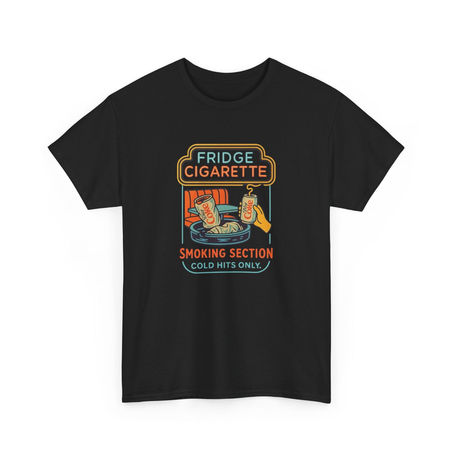 Fridge Cigarette Smoking Section Graphic T Shirt NEW Heavy Cotton Tee