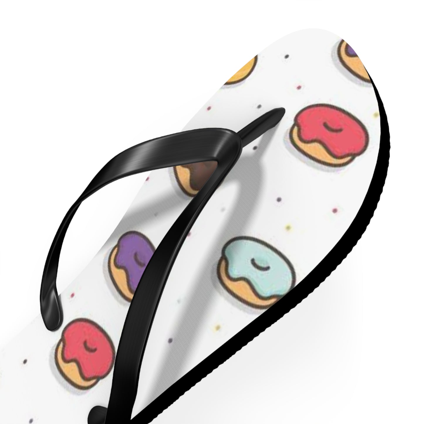 Donuts Summer Sandals, Beach Shoes, Vacation Flip Flops, Pool Slides