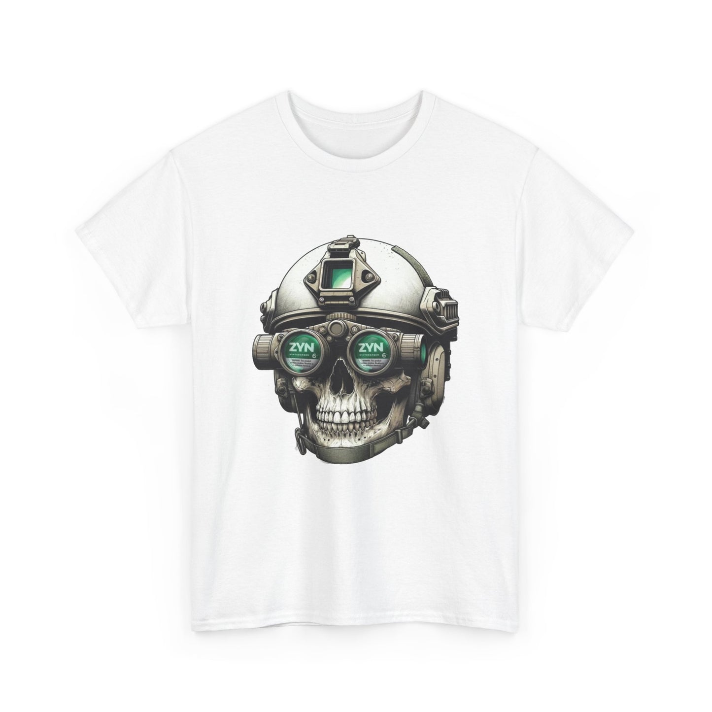 ZYN T Shirt Skull operator Tucker Carlson Gillis Funny Gift Unisex Heavy Cotton