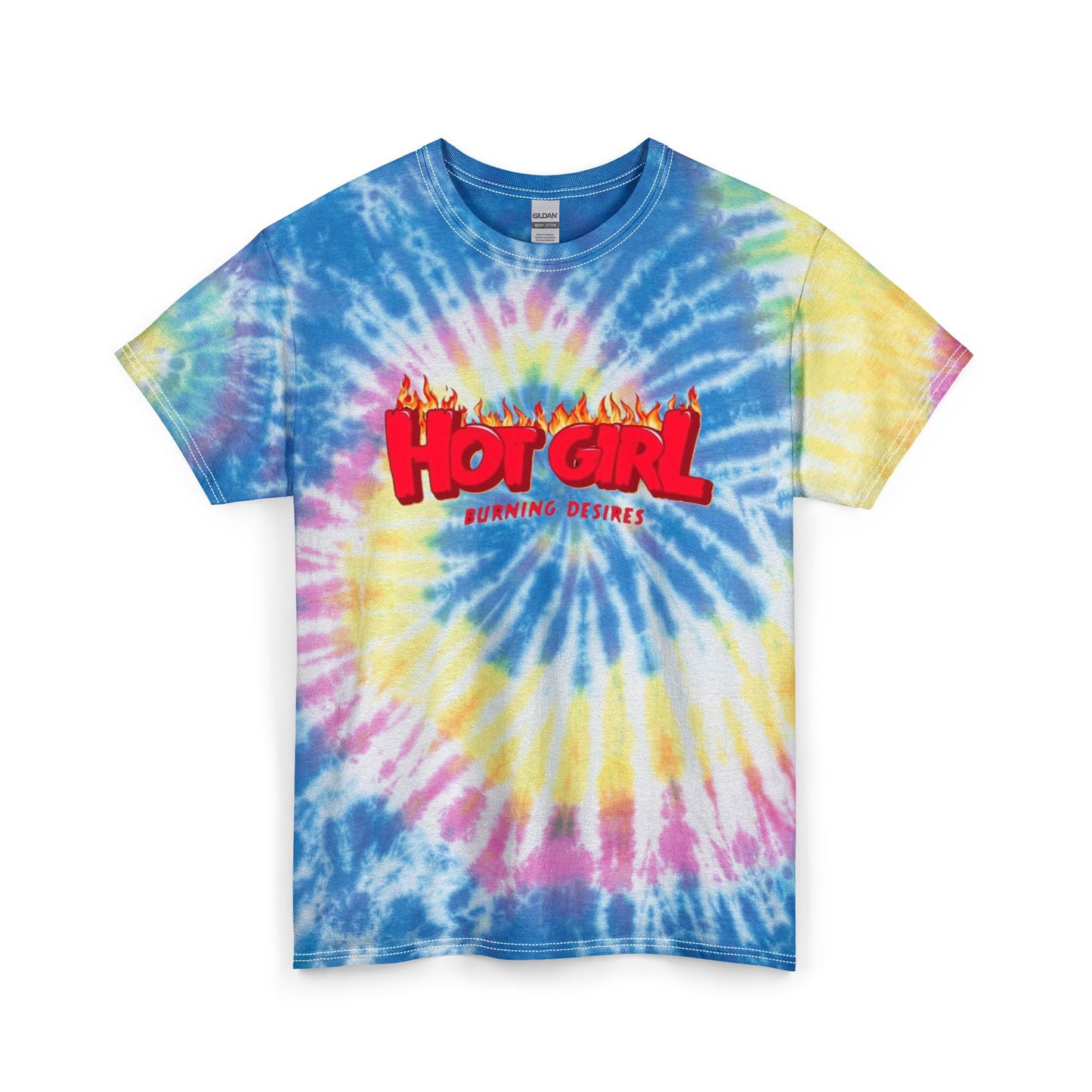 Hot Girl Burning Desires T Shirt Unisex Tie Dye Cotton Tee Gift