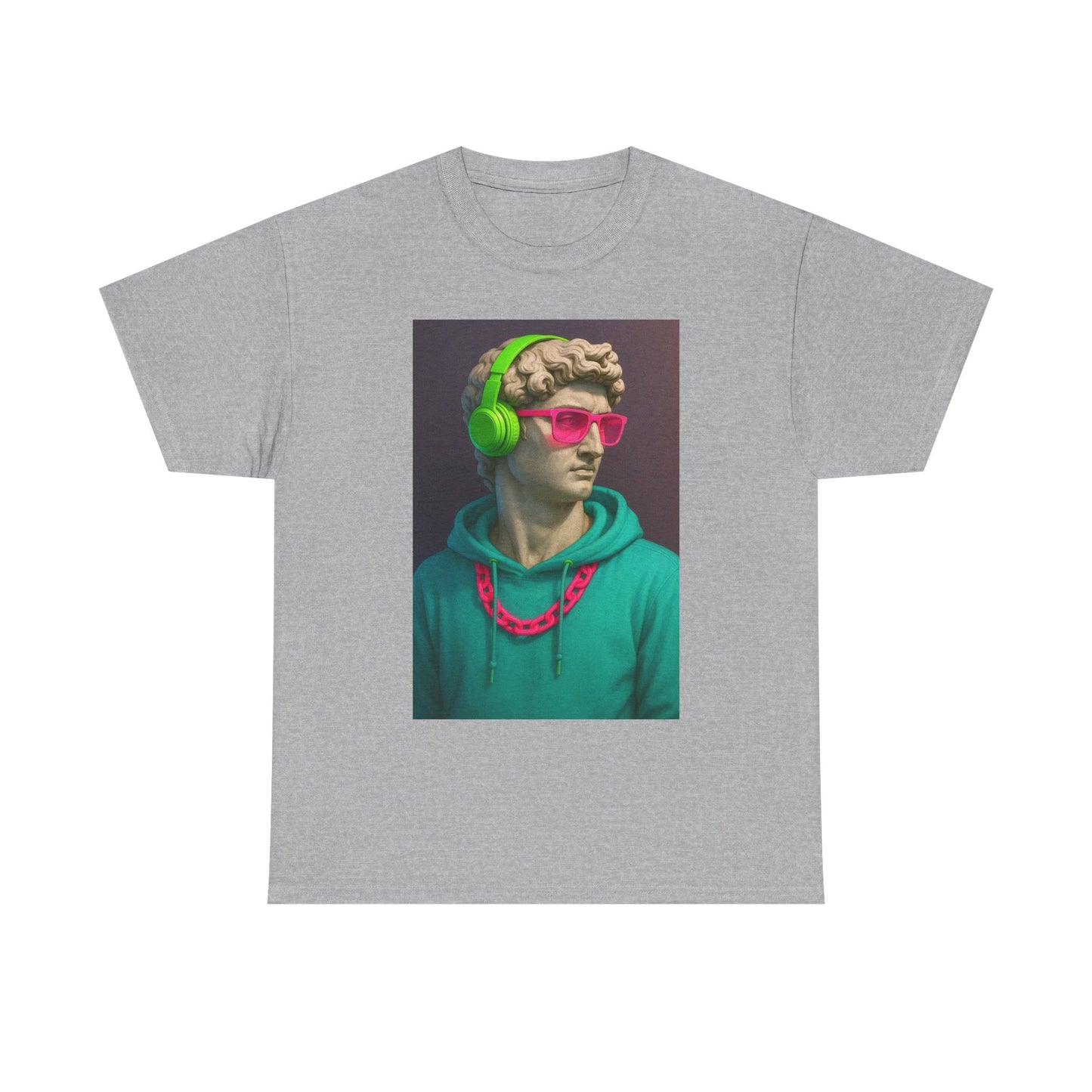 Statue Of David Graphic T Shirt Funny Unisex Heavy Cotton Tee