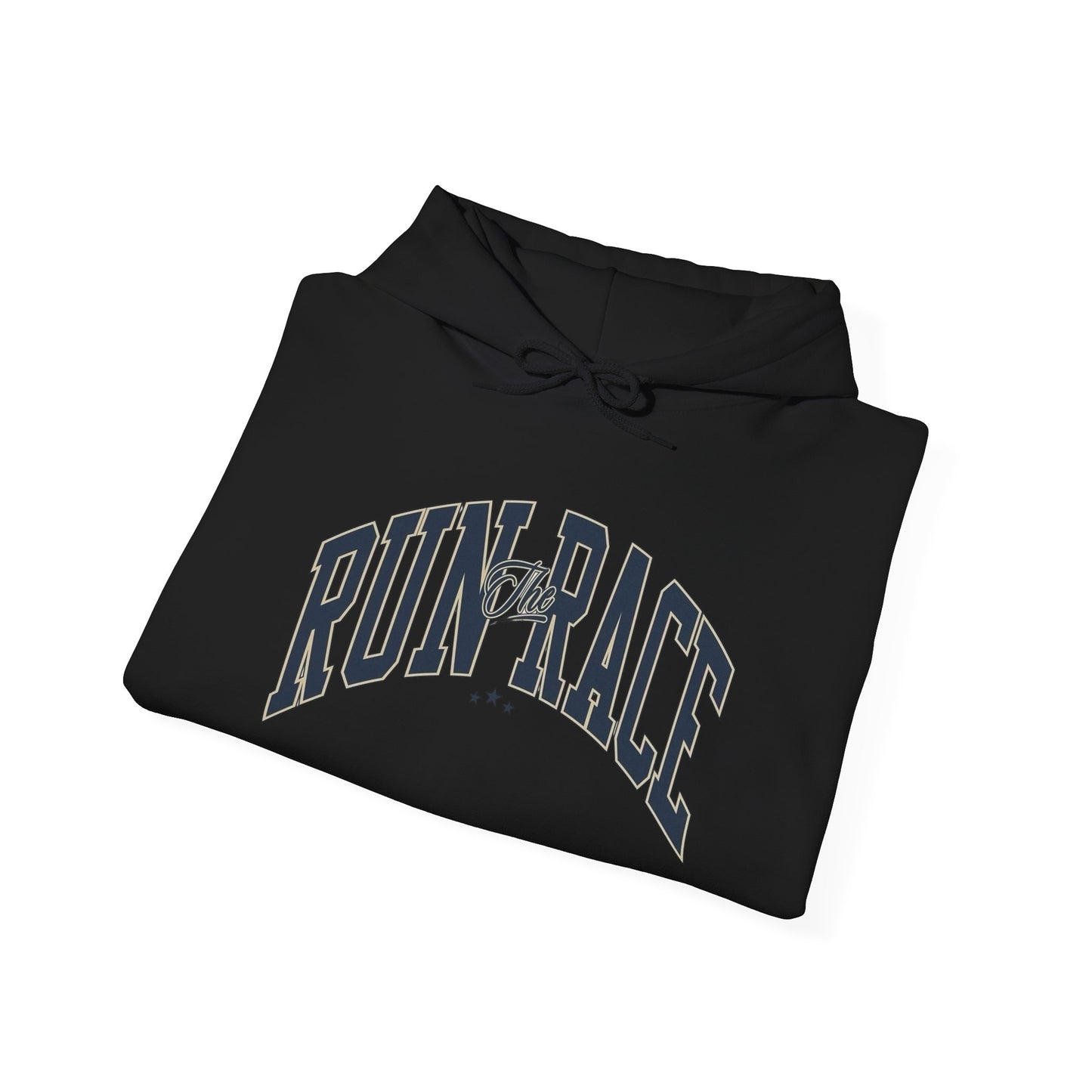 Run The Race Graphic Hoodie Heavy Blend Sweatshirt NEW