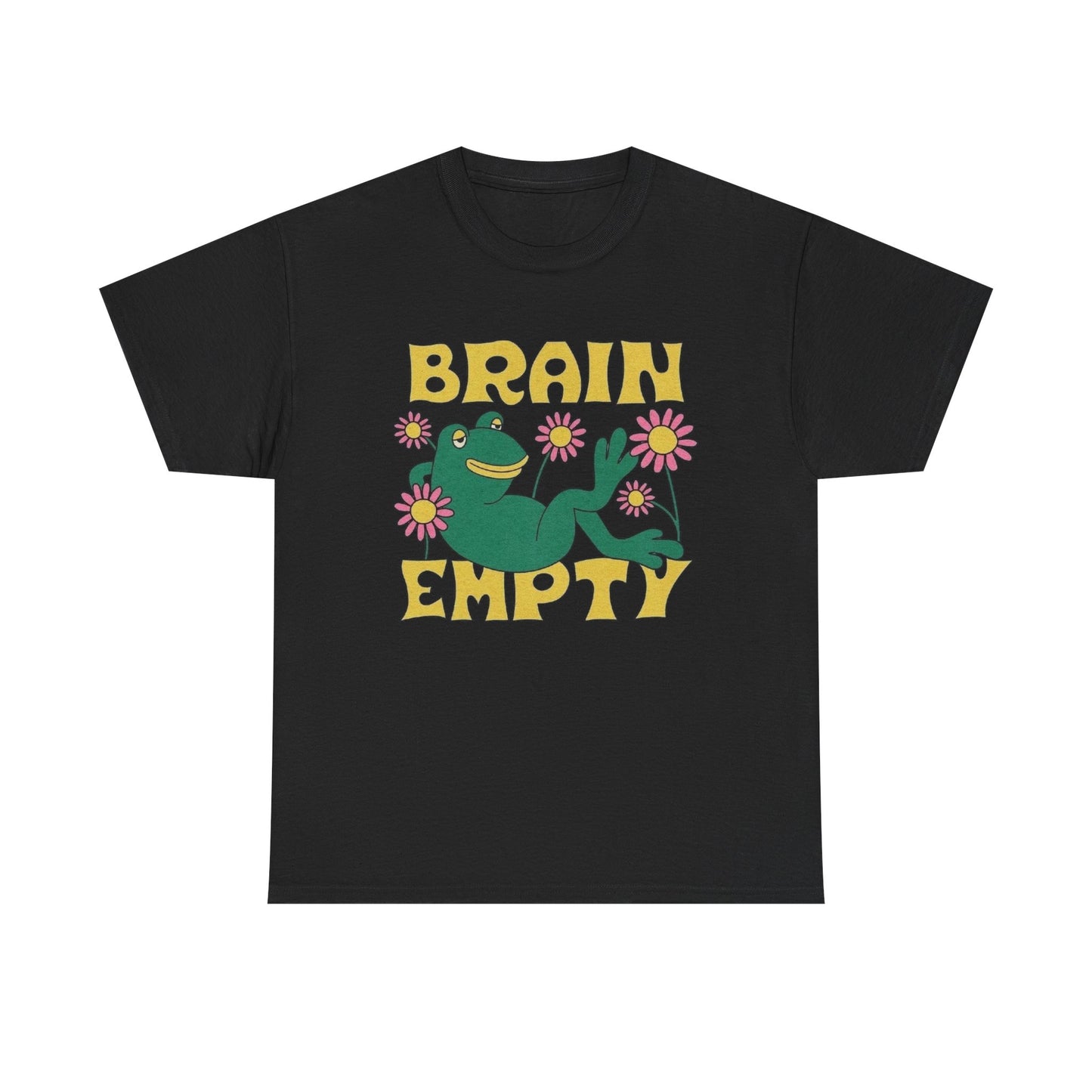 Brain Empty Frog Graphic T Shirt NEW Adult Cotton