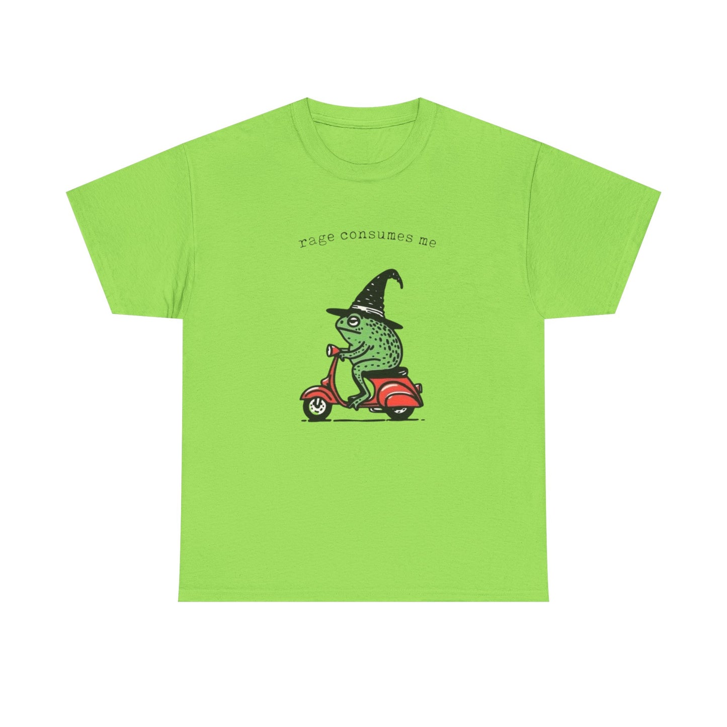 Rage Consumes Me Hilarious Frog Graphic T Shirt NEW Heavy Cotton Tee