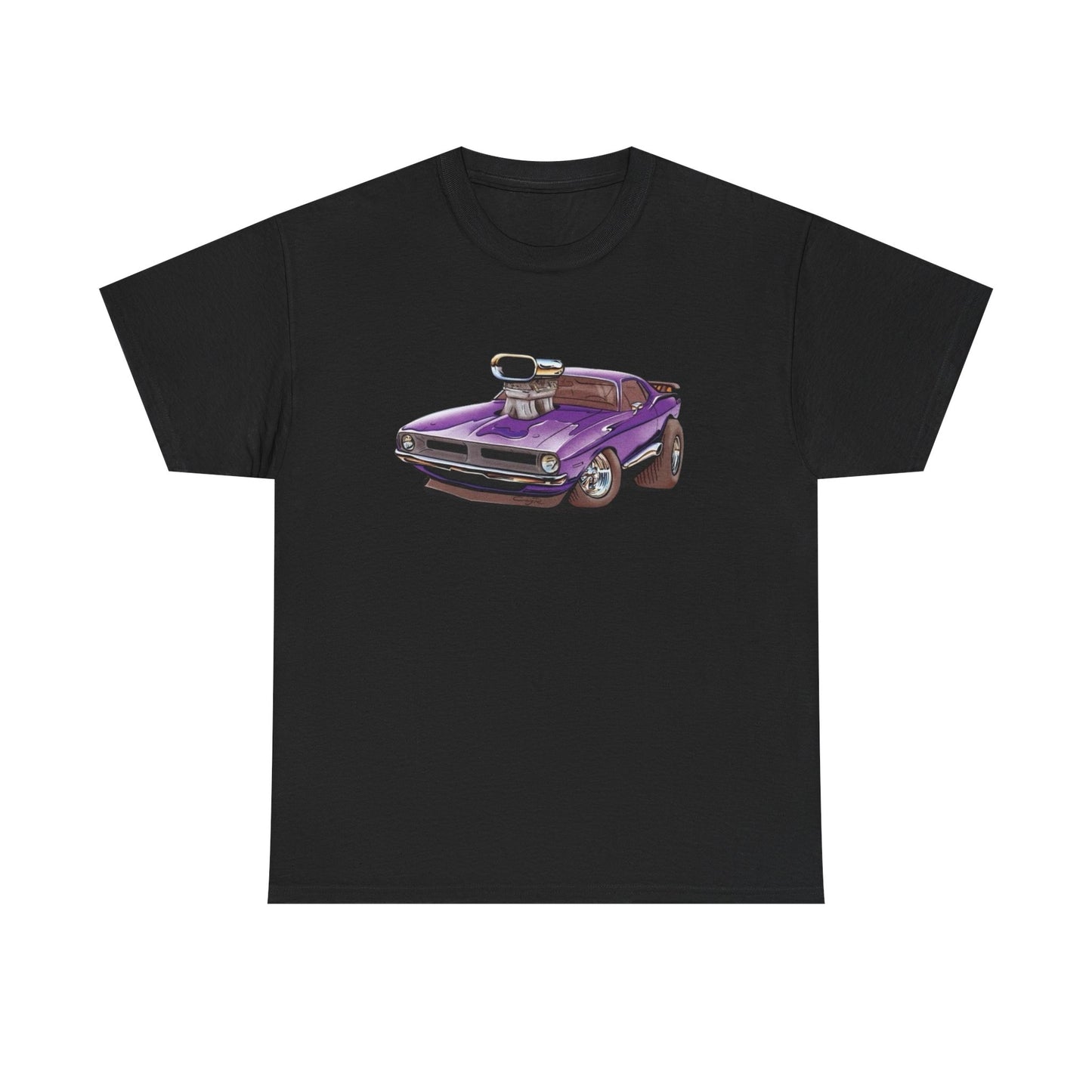 70s Cuda Challenger Retro Muscle Car Graphic T-Shirt Unisex Heavy Cotton Tee NEW