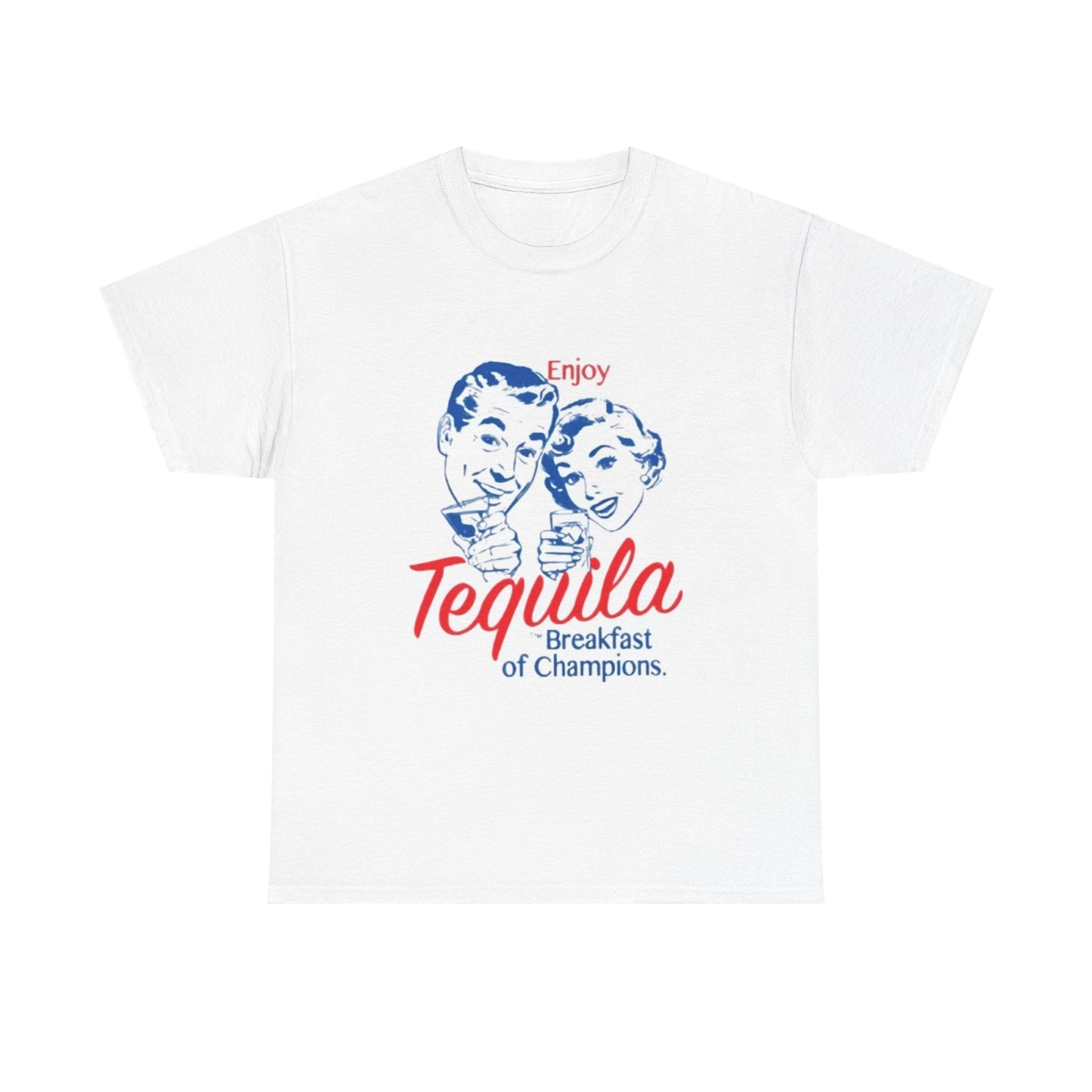 Enjoy Tequila Graphic T Shirt Vintage Retro Cotton Tee