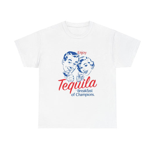 Enjoy Tequila Graphic T Shirt Vintage Retro Cotton Tee