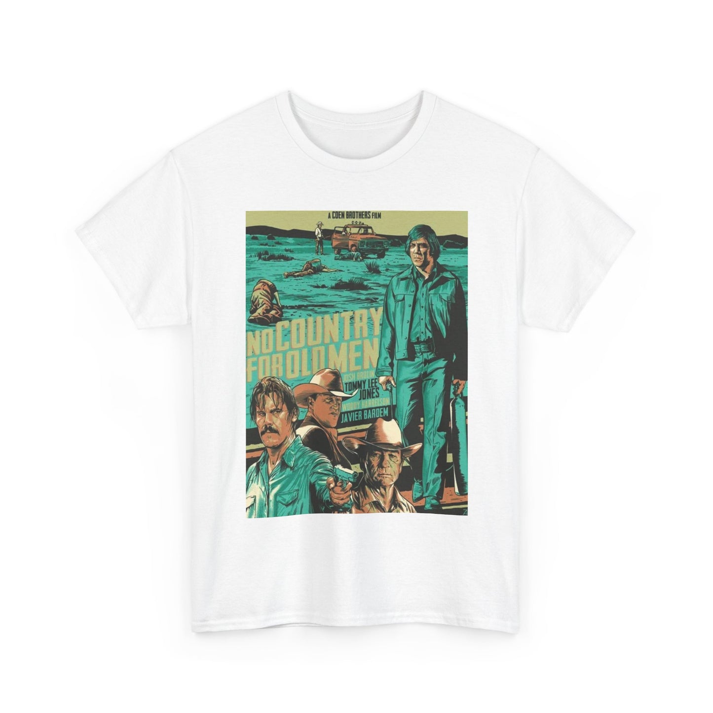No Country For Old Men Shirt Vintage Movie Poster Retro Unisex Heavy Cotton Tee
