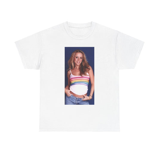 Mariah Carey Tshirt Poster Album Vintage Short Sleeve Unisex Heavy Cotton Tee 1