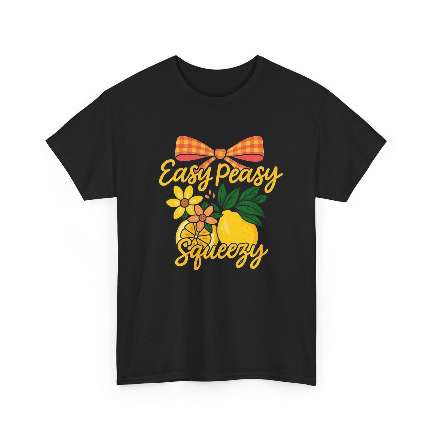 Easy Peasy Squeezy Funny Graphic T Shirt Unisex Heavy Cotton Tee