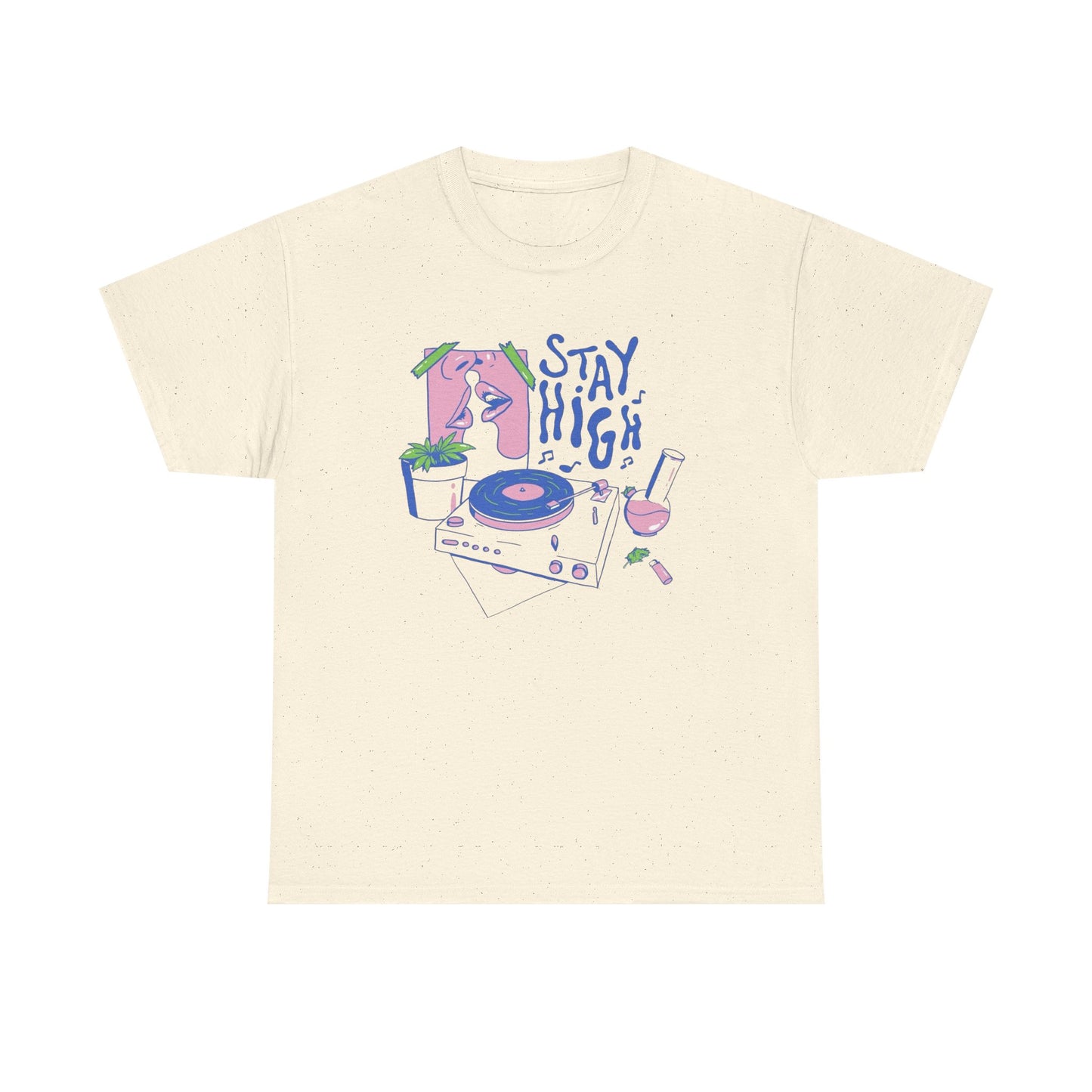Stay High Retro Graphic T Shirt NEW Adult Tee