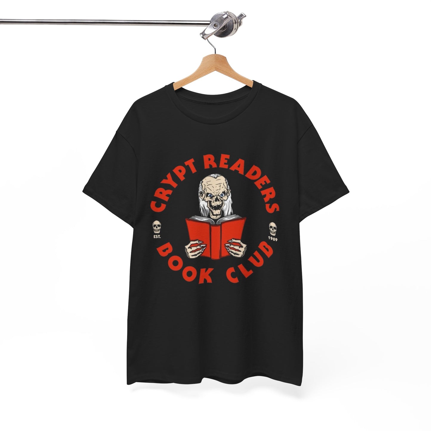 Crypt Readers Book Club Vintage Graphic T Shirt Unisex Heavy Cotton Tee