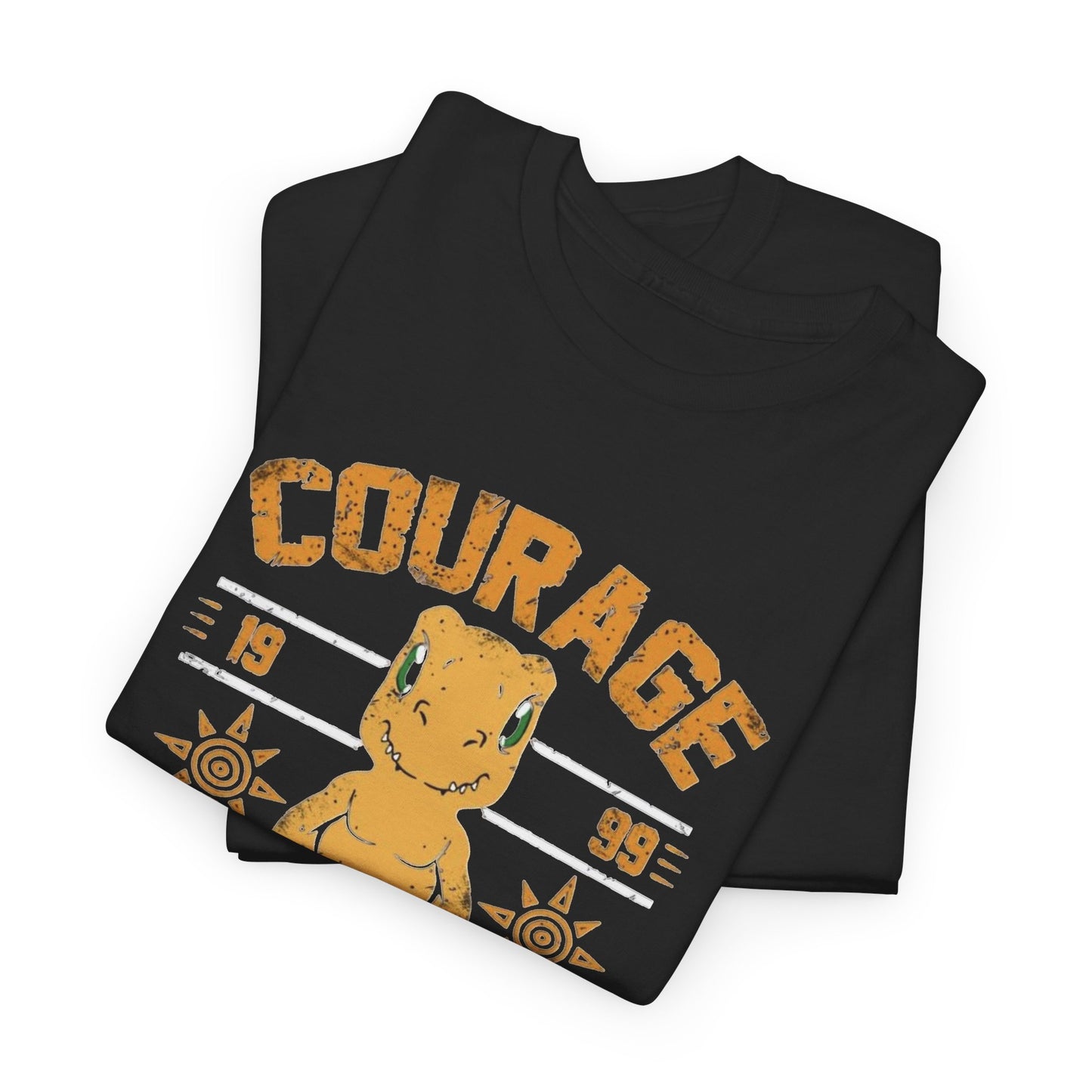 Courage Vintage 90's Digimon Graphic T Shirt Unisex Heavy Cotton Tee