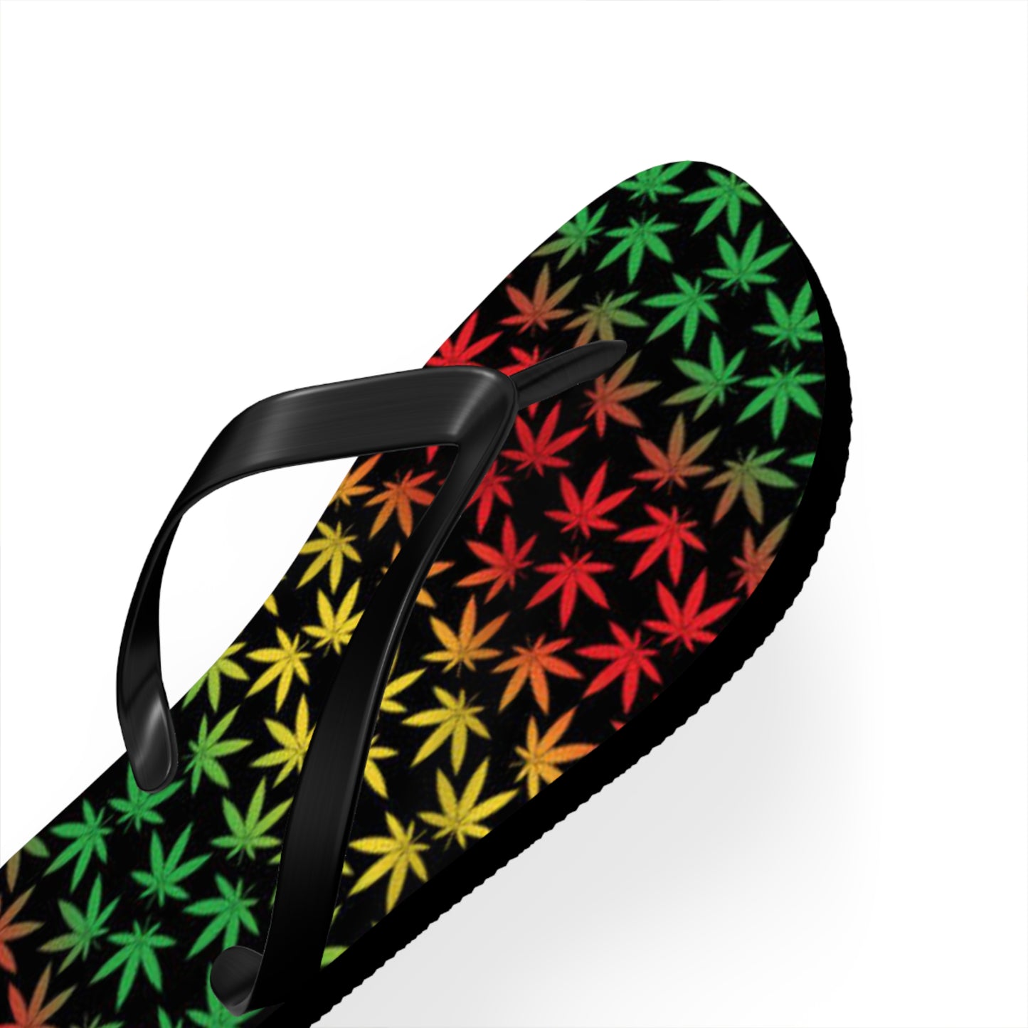 WAVES And SUN Co Sandals Jamaica Weed Flip Flops -Slides Summer Beach BRAND NEW