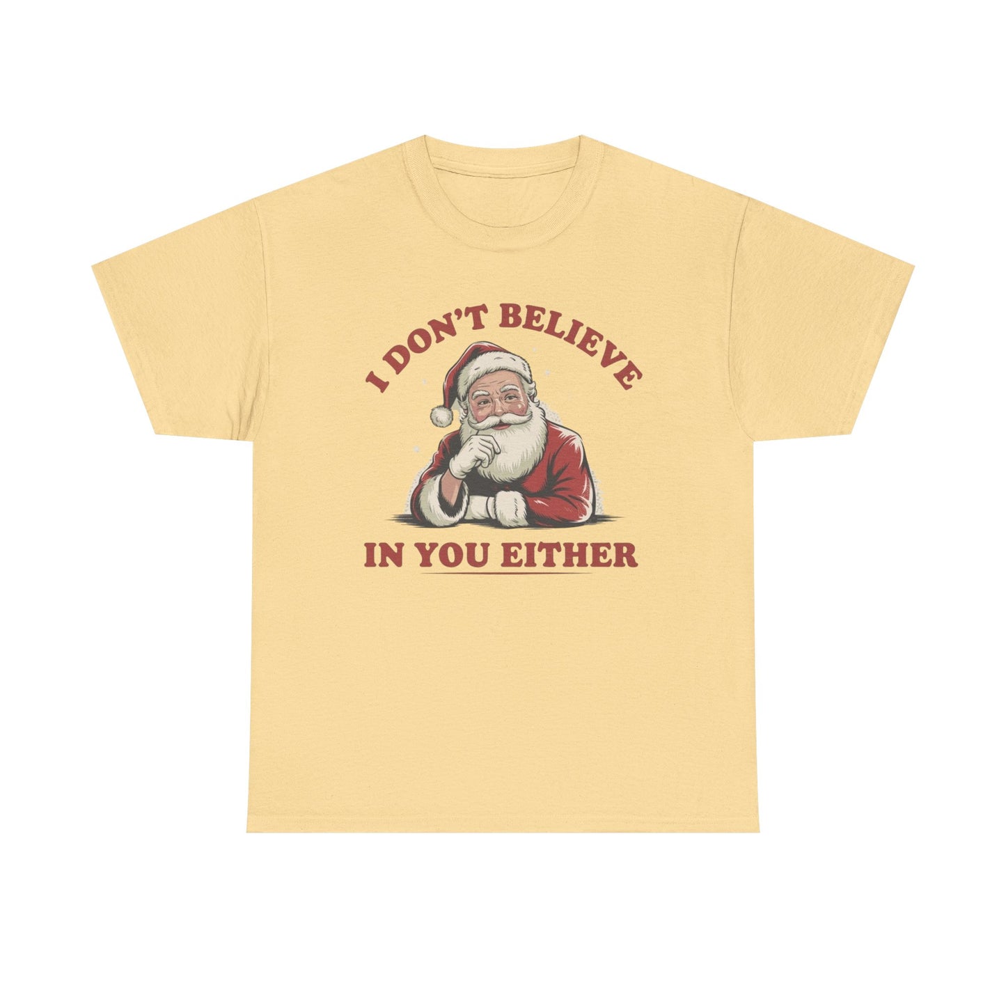 Santa's Real Funny Christmas Graphic T Shirt NEW Unisex Heavy Cotton Tee