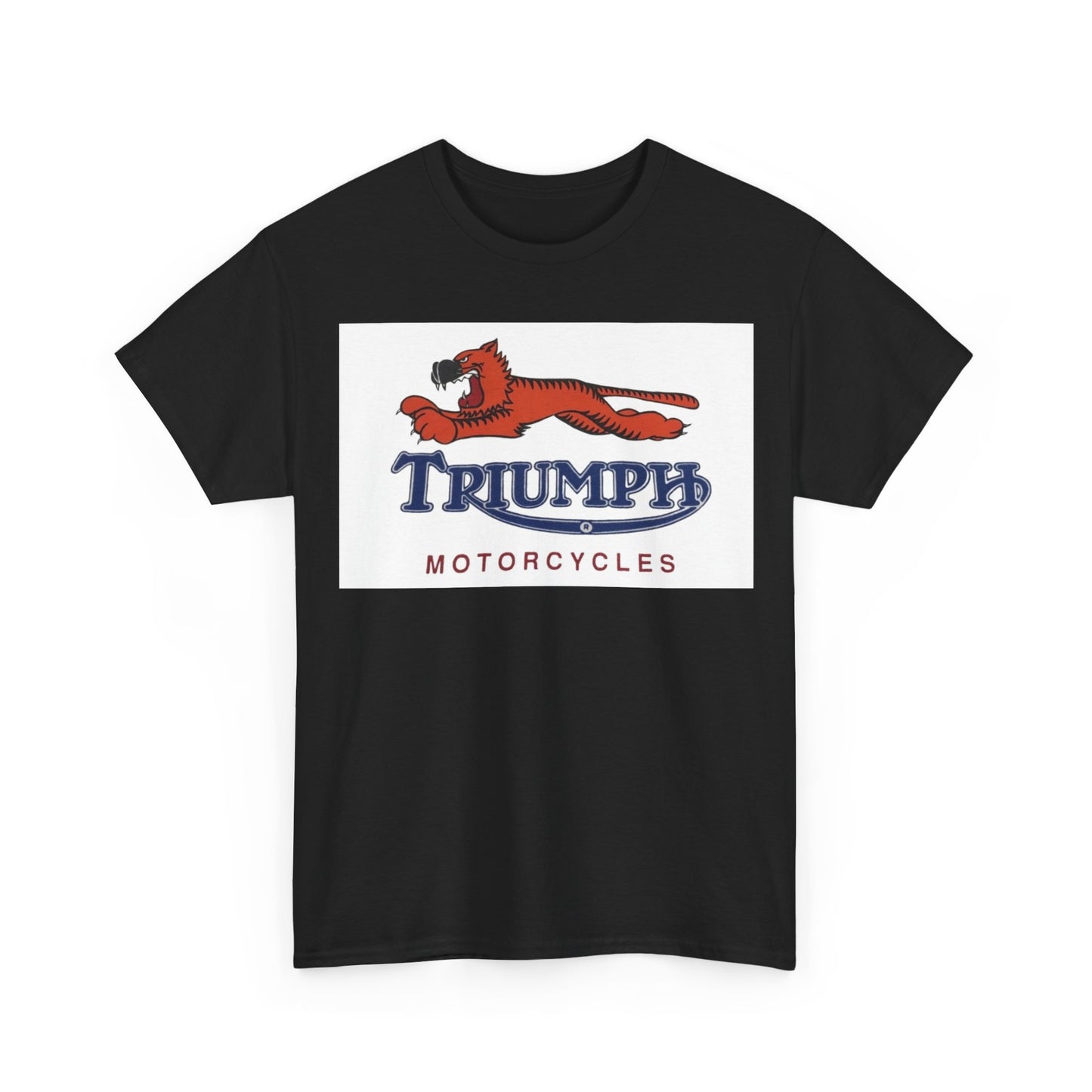 Triumph T-shirt vintage motorcycles nostalgia Tiger Unisex Heavy Cotton Tee
