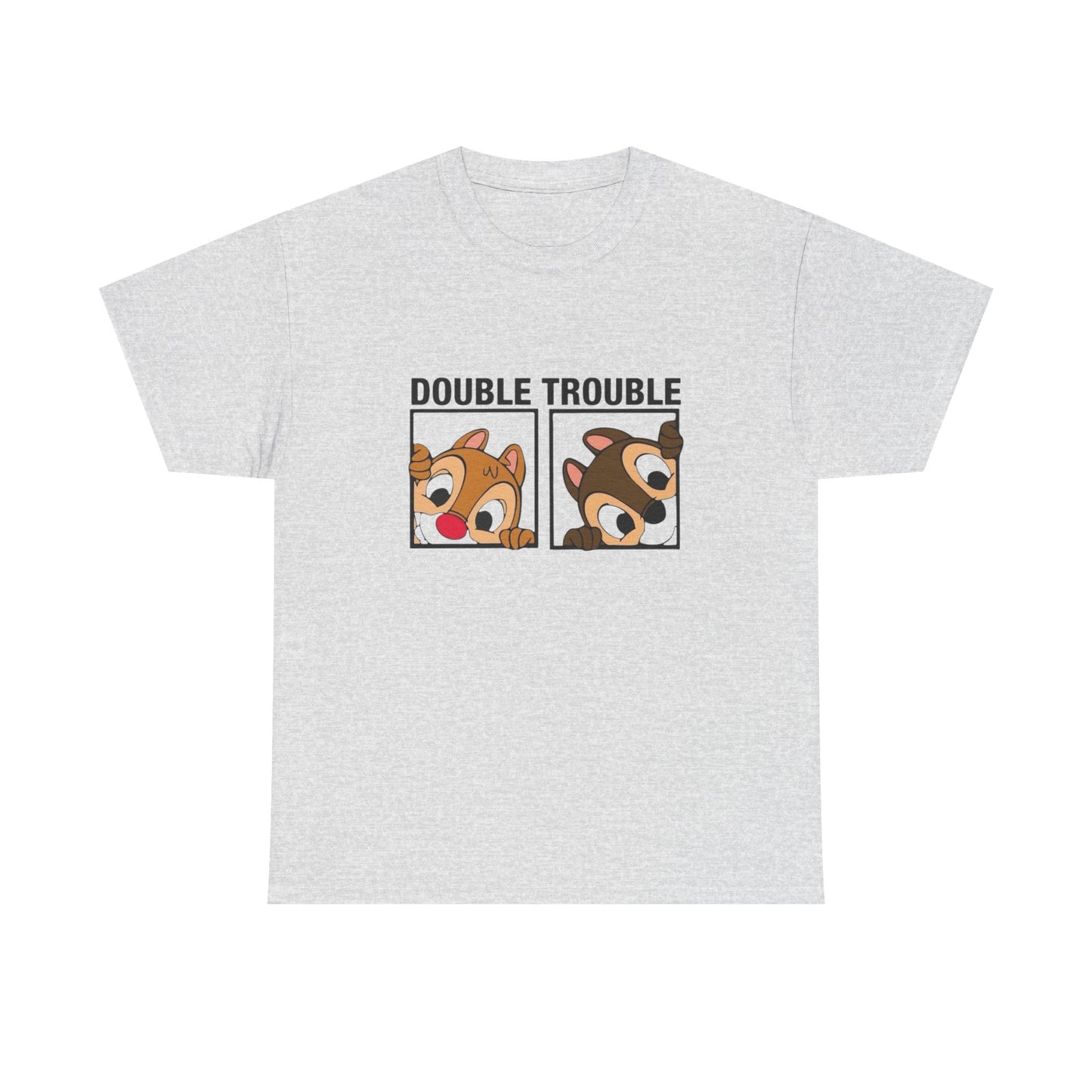 Double Trouble Graphic T Shirt Unisex Heavy Cotton Tee