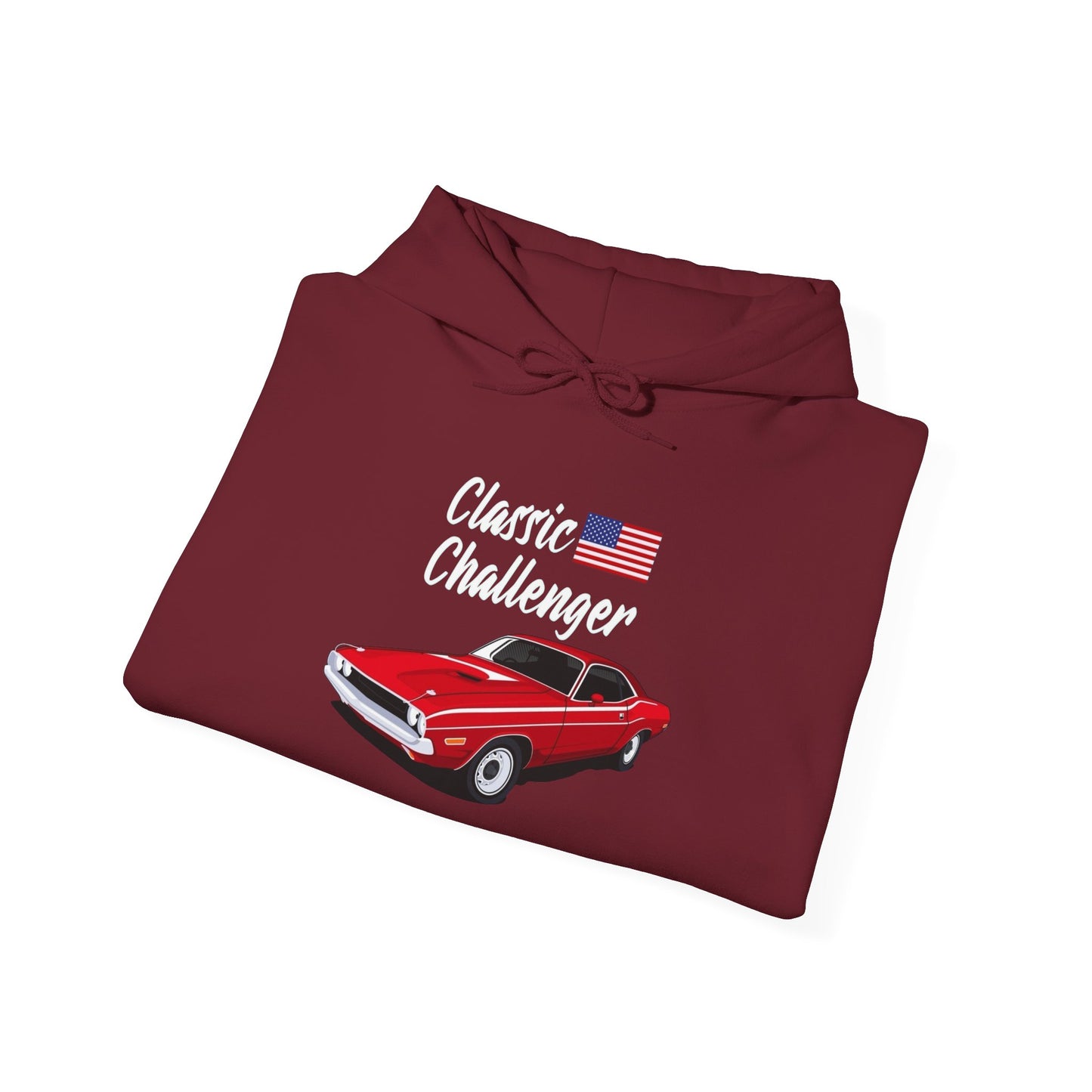 Classic Challenger USA Graphic Hoodie Unisex Heavy Blend™ Hooded Sweatshirt