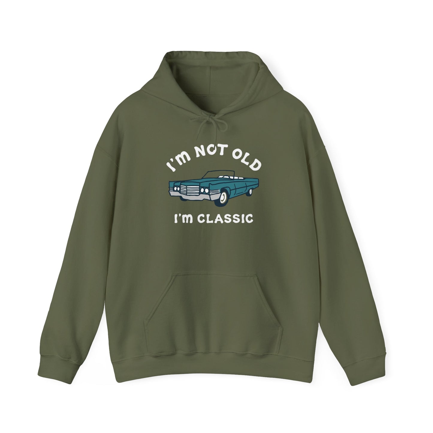 I'm Not Old I'm Classic Graphic Hoodie Unisex Heavy Blend™ Hooded Sweatshirt