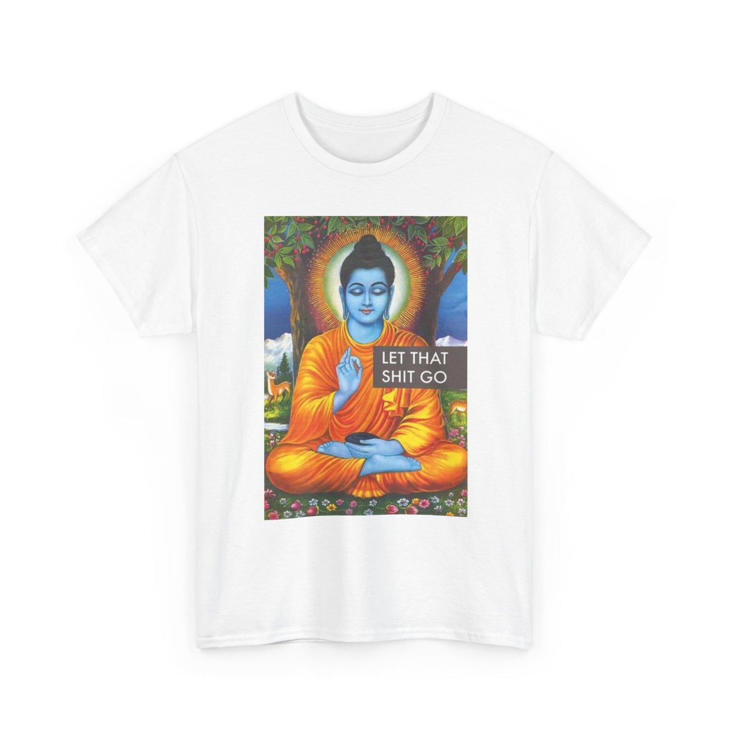 Let It Go Graphic T Shirt Funny Unisex Heavy Cotton Tee