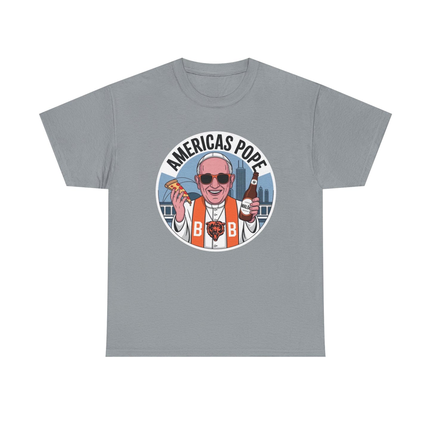 Americas Pope Graphic T Shirt Funny 2025 Unisex Heavy Cotton Tee