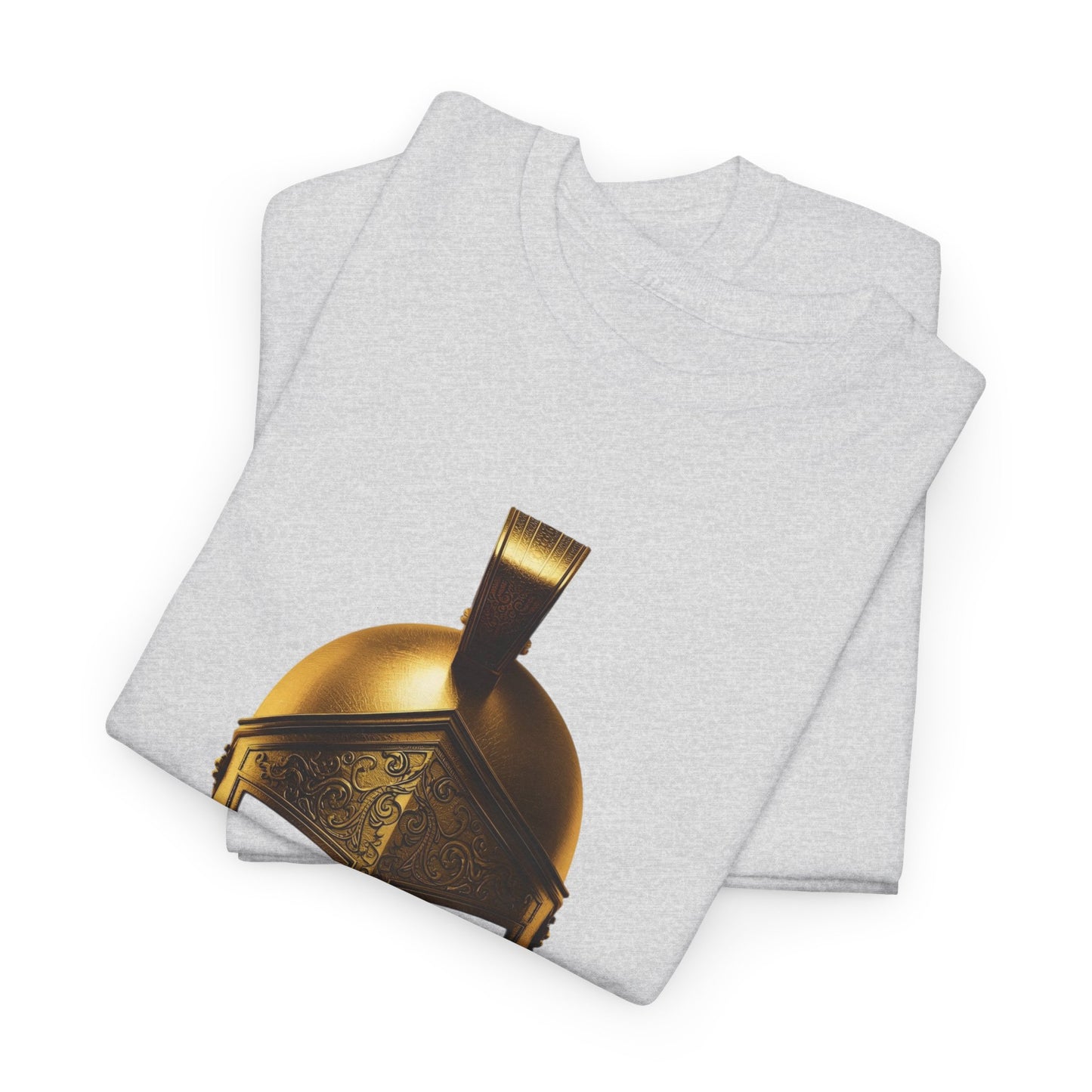 Spartan Warrior Helmet Graphic T Shirt Unisex Heavy Cotton Tee