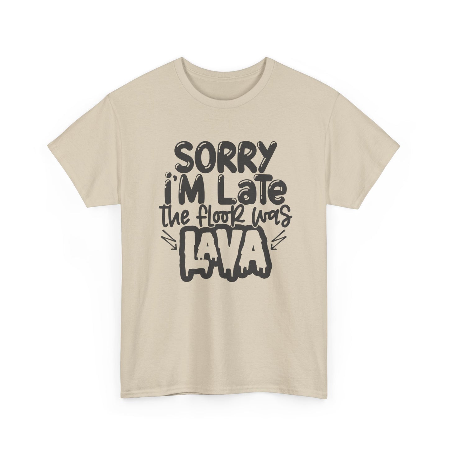The Floor Was Lava Graphic T Shirt Unisex Heavy Cotton Tee