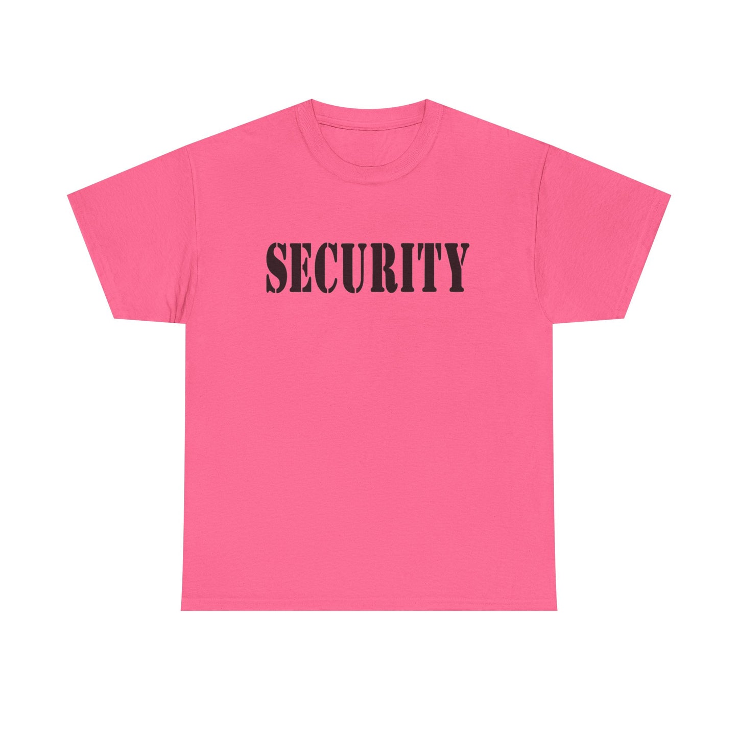 Security Graphic T Shirt Police Academy Uniform Funny Bar Unisex Heavy Cotton
