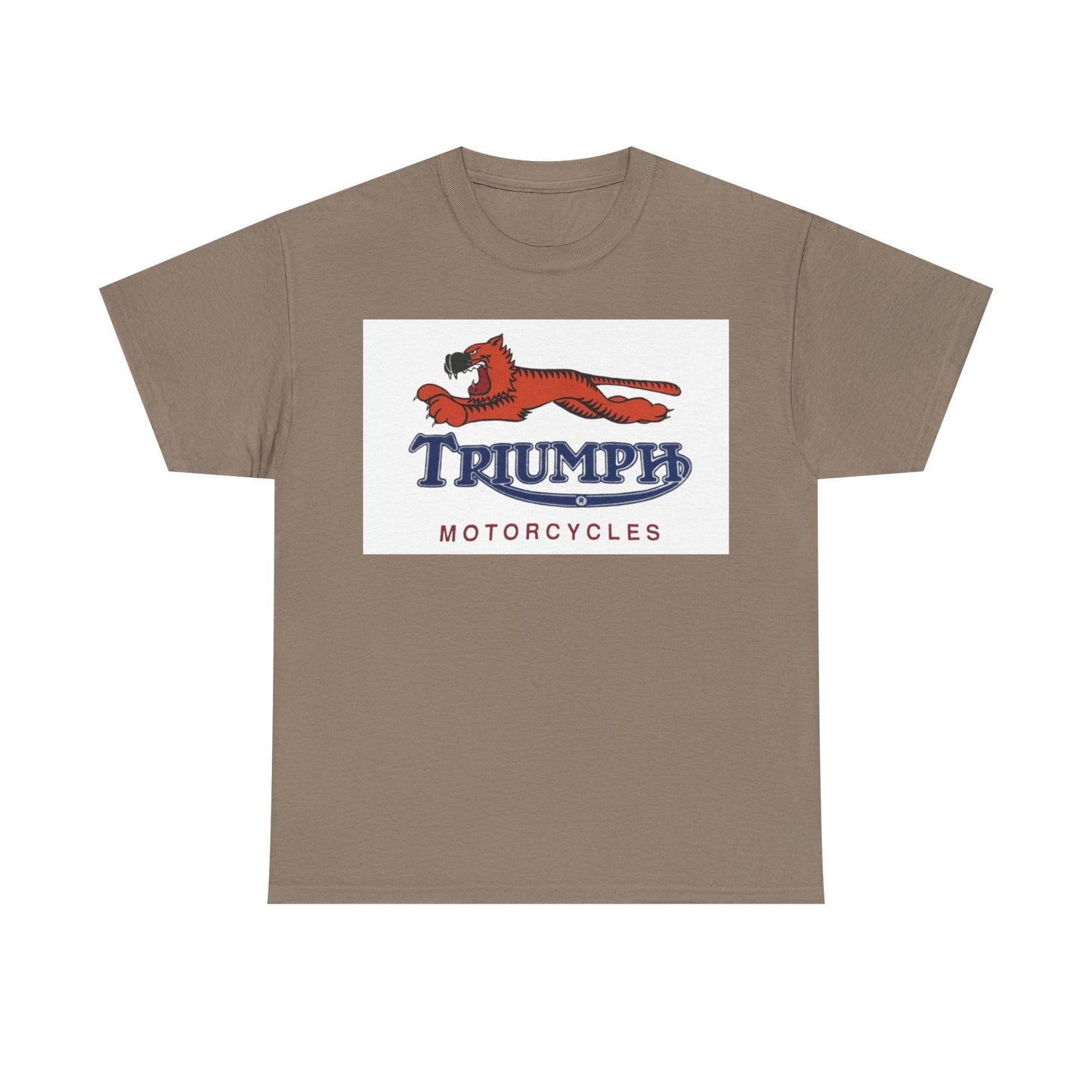 Triumph T-shirt vintage motorcycles nostalgia Tiger Unisex Heavy Cotton Tee