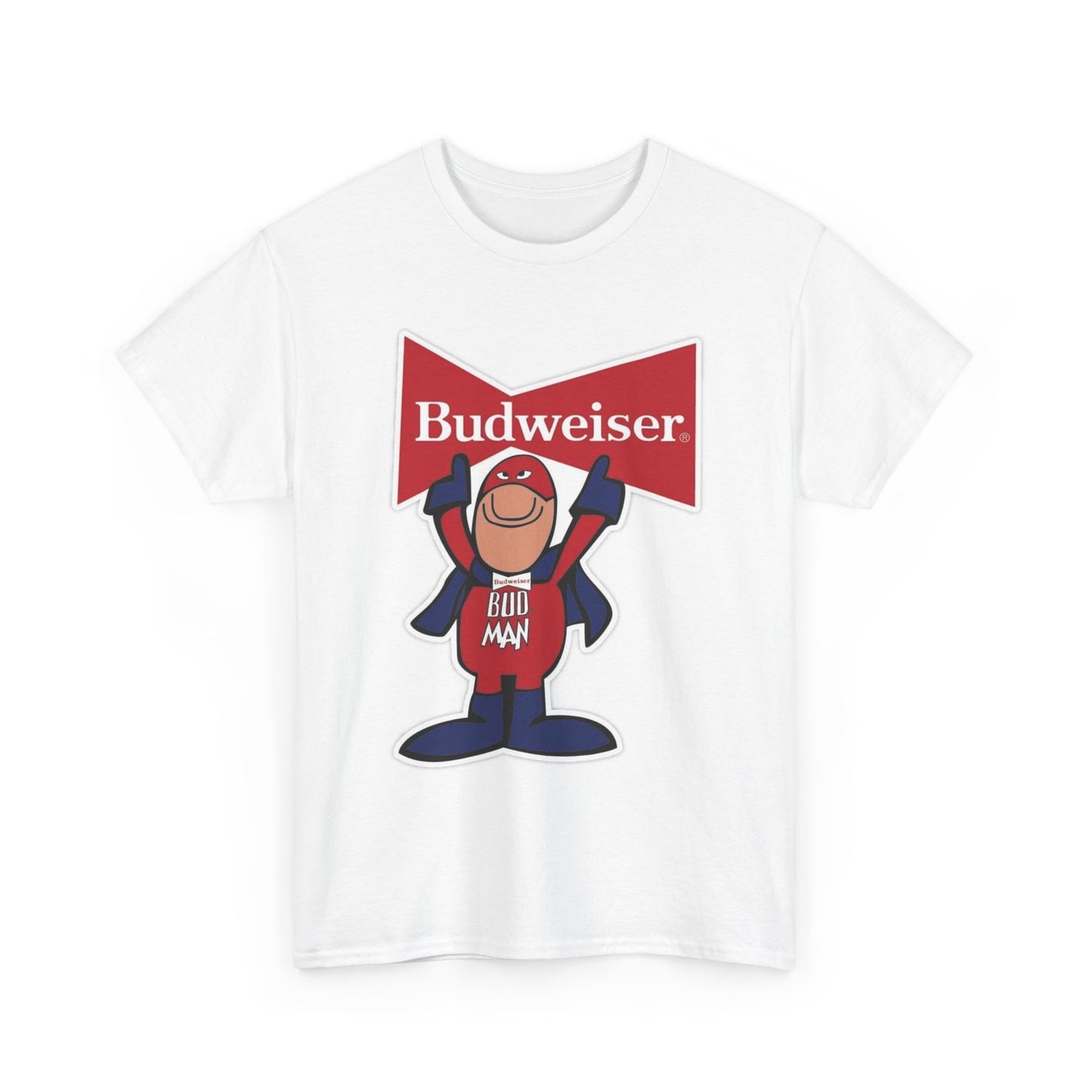 Budman Graphic T Shirt Vintage Logo Funny Beers Unisex Heavy Cotton Tee