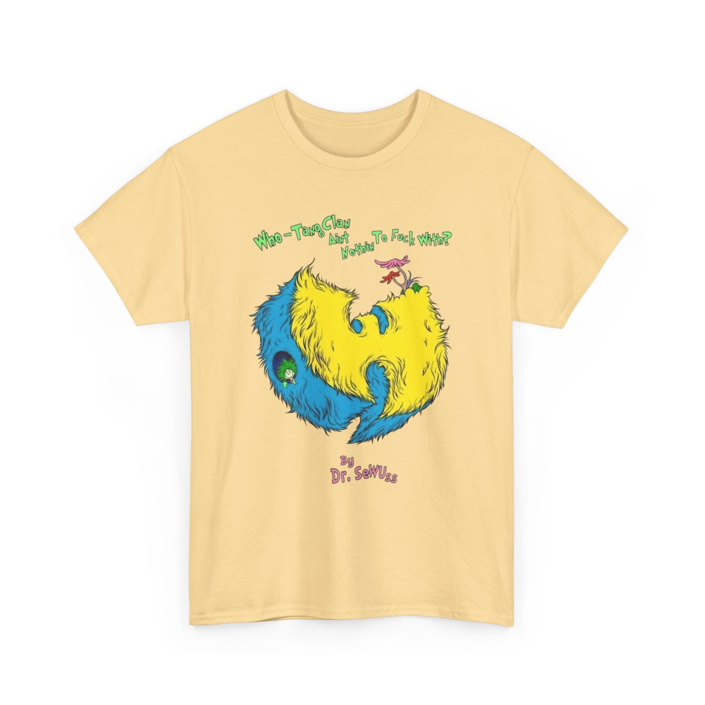 Wu Tang Vintage Cartoon Graphic T Shirt Unisex Heavy Cotton Tee Gift New