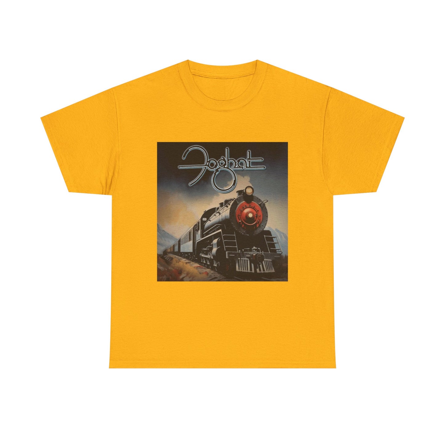 FogHat Tshirt Vintage Rock Poster Retro 70s Woodstock Unisex Heavy Cotton Tee q