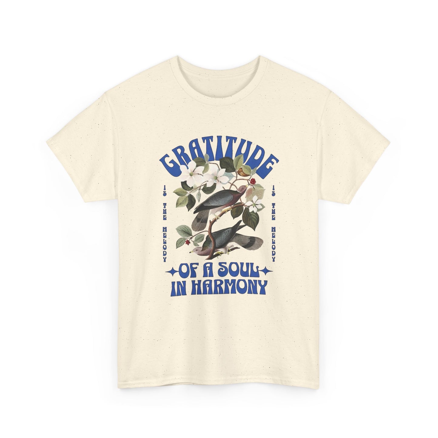 Gratitude Of A Soul And Harmony Graphic T Shirt Unisex Heavy Cotton Tee