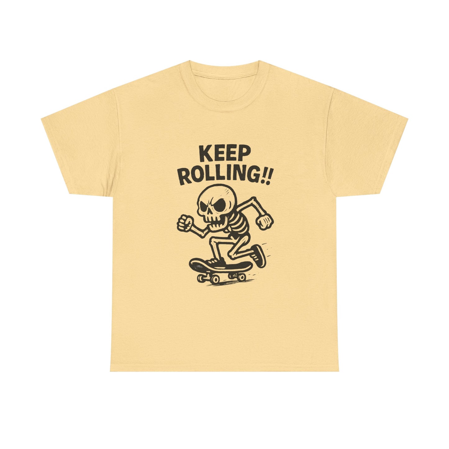 Keeping Rolling Skateboarding SB Graphic T-Shirt Comfy Cotton Tee Brand NEW