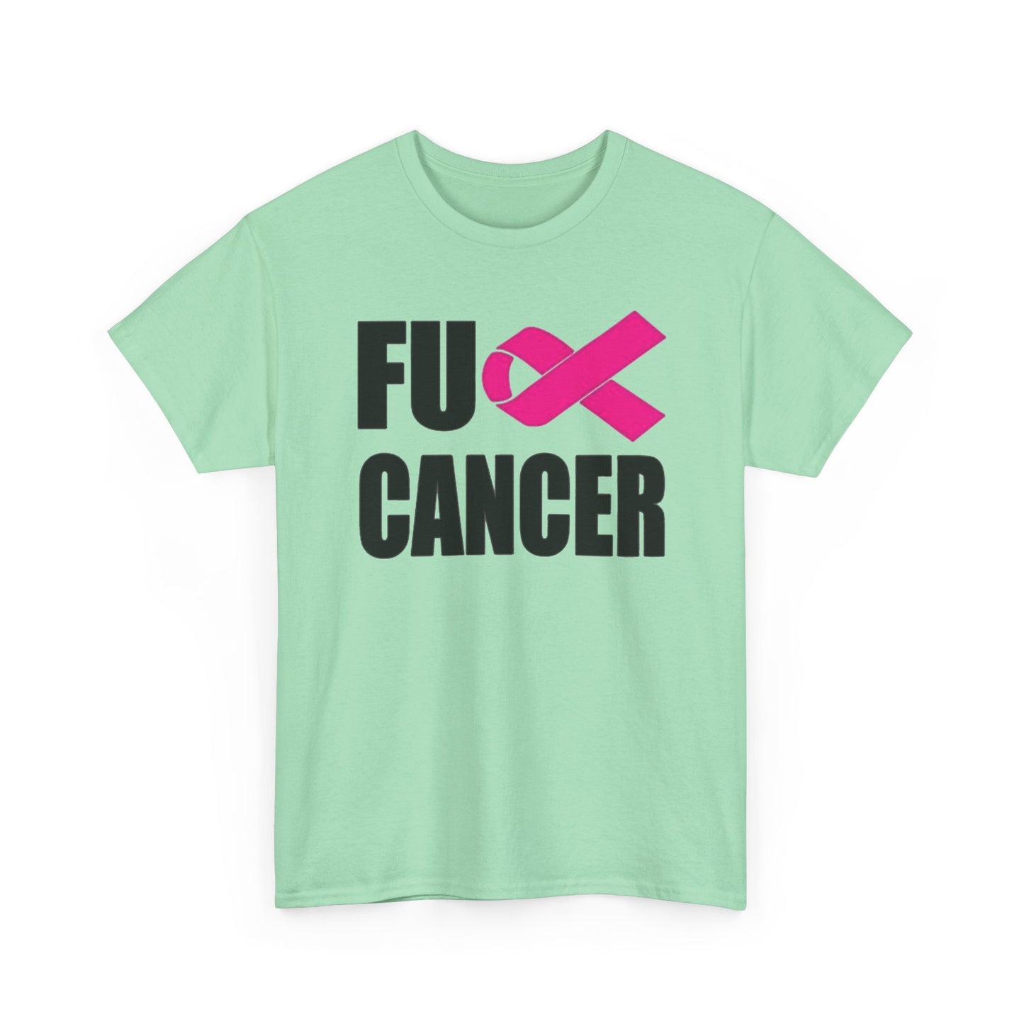 FU Cancer Graphic T Shirt Cancer Awareness Unisex Heavy Cotton Tee