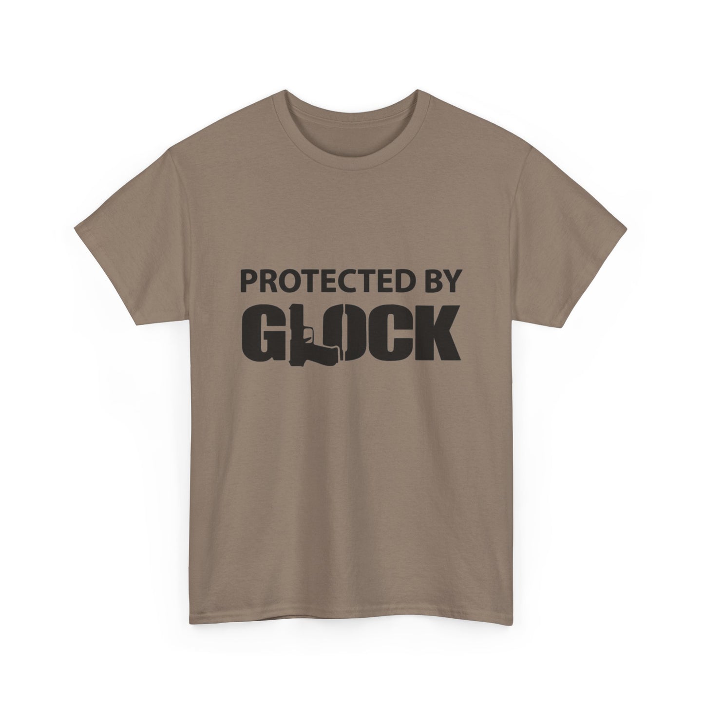 Protected By Glock Graphic T Shirt Unisex Heavy Cotton Tee NEW