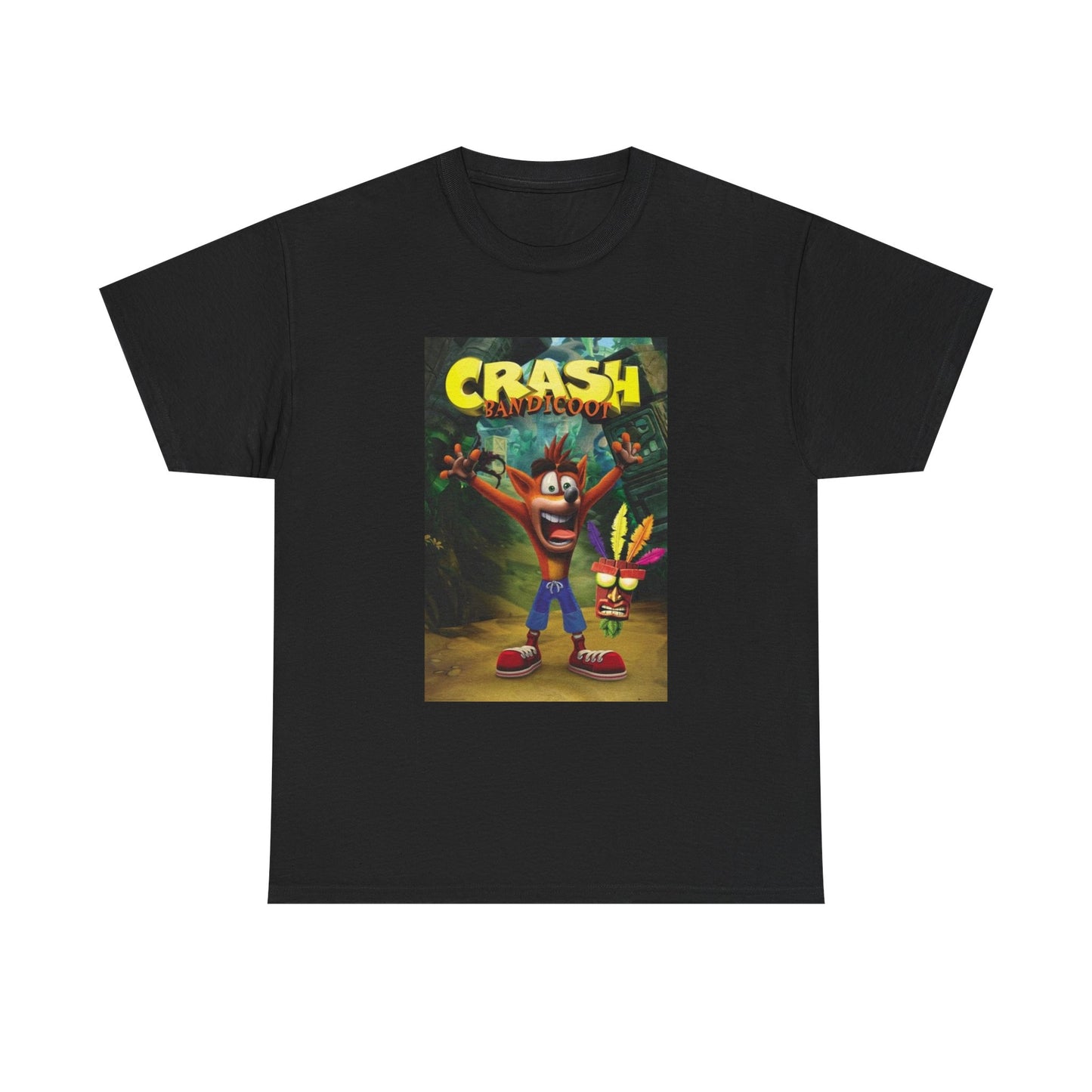 Crash Bandicoot Tshirt Retro Playstation Poster Gaming 90s Unisex Heavy Cotton