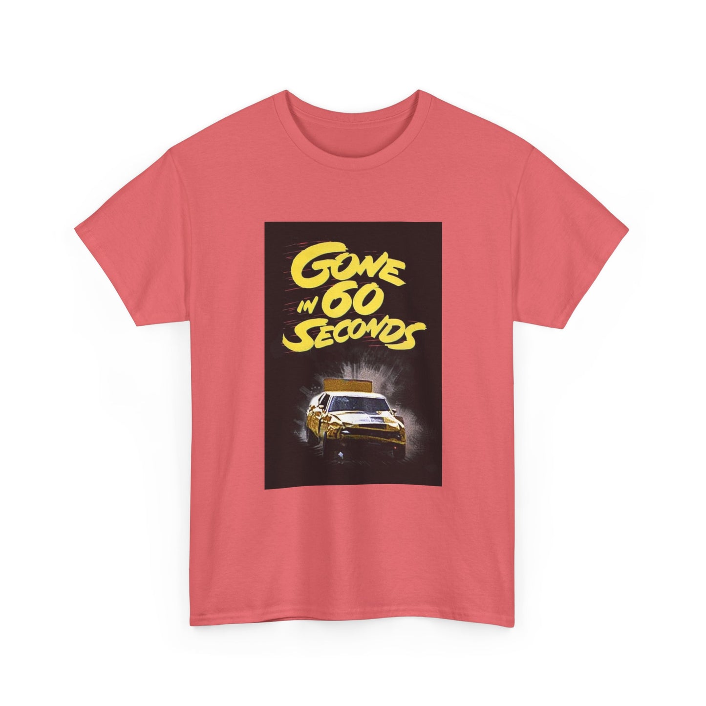 Gone in 60 Seconds Tshirt Vintage Ford Mustang Retro Poster Unisex Heavy Cotton