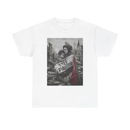 Free Palestine Graphic T Shirt Gaza Unisex Heavy Cotton Tee