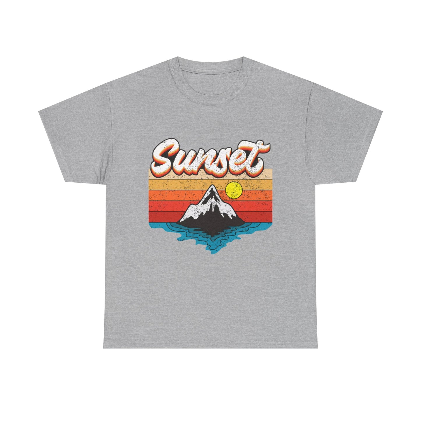 Beautiful Sunset Graphic T Shirt NEW Adult Unisex Heavy Cotton Tee