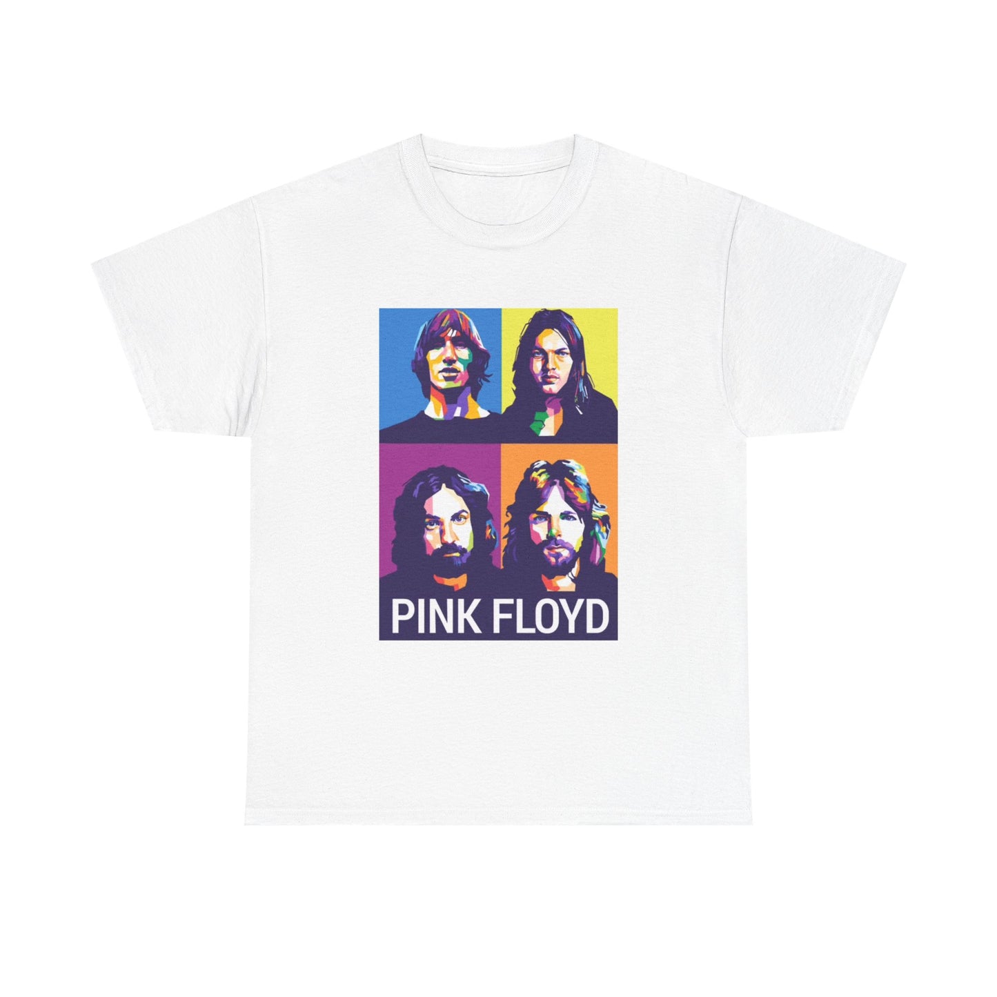 Pink Floyd Tshirt Vintage Brick in the wall Tour retro art Heavy Cotton Tee
