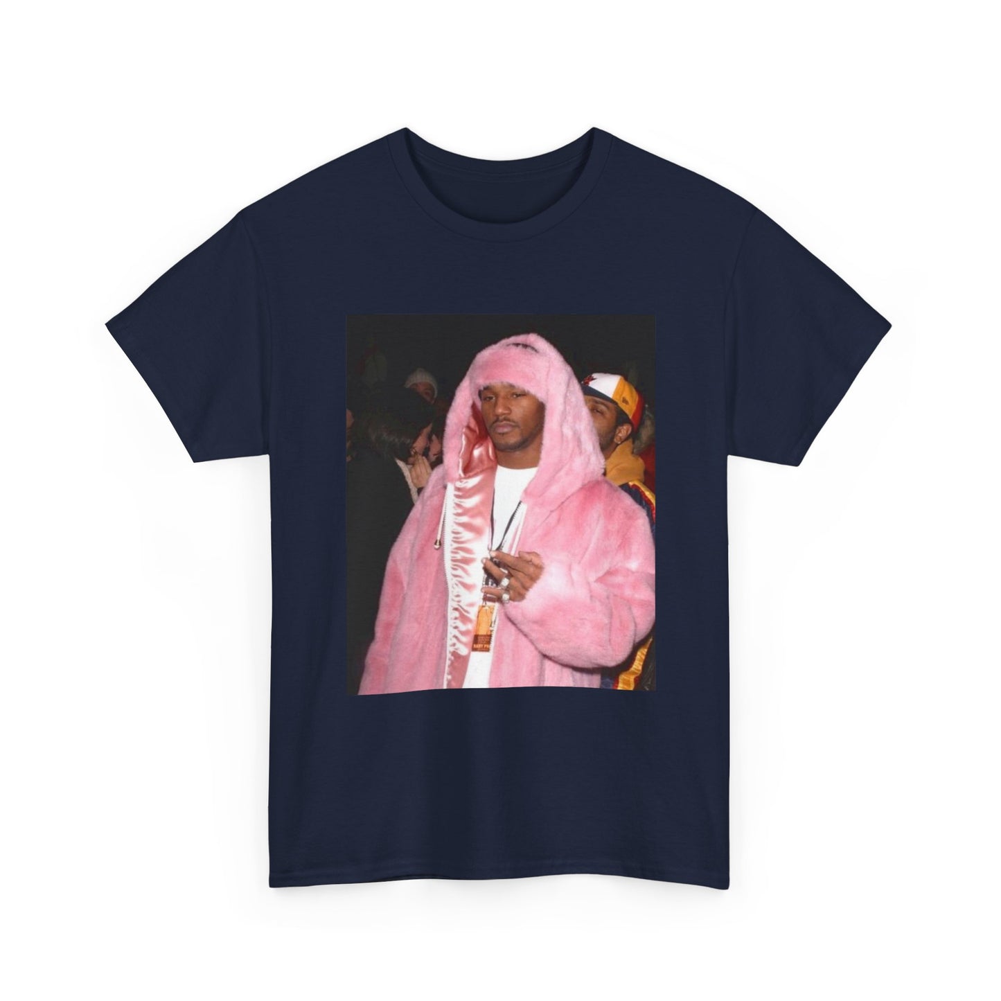 Camron diplomats T-shirt vintage pink fur coat graphic Rap Unisex Heavy Cotton