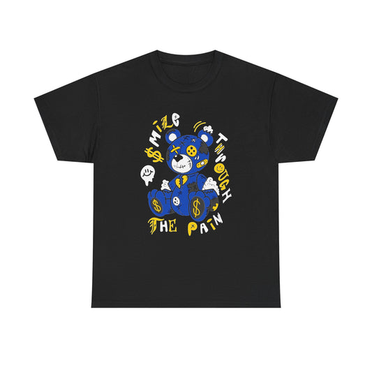 Smile Through The Pain Graphic T Shirt NEW Unisex Heavy Cotton Tee