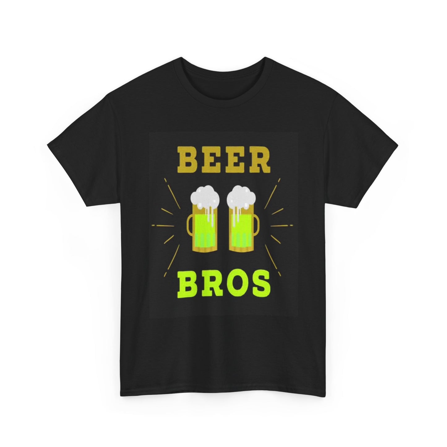 Beer Bros Graphic T Shirt Funny Gift Jokes Hilarious Unisex Heavy Cotton Tee