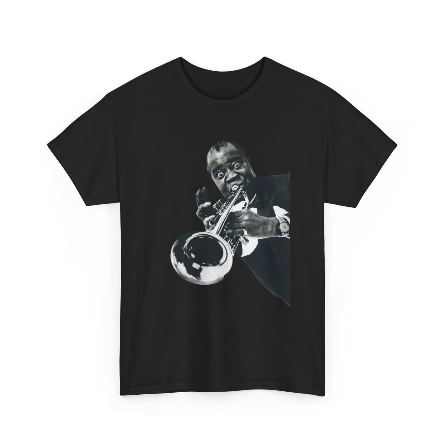 Louis Armstrong Retro Graphic T Shirt ADULT NEW Heavy Cotton Tee